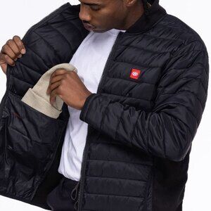 Men's Black Quilted Jacket